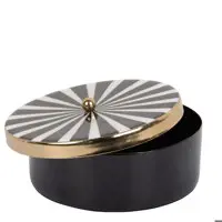 Present Time Storage Box Candy Swirl Round